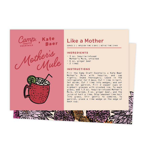 Mother's Mule Recipe Card - 4x6 Digital Download